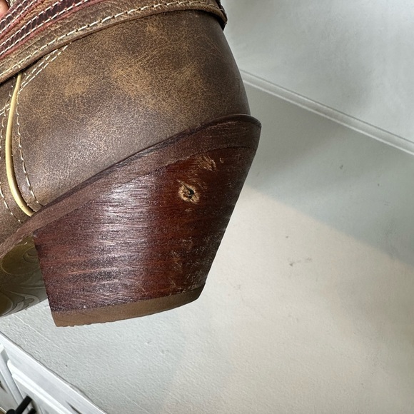 Durango Women’s Western Boots – Size 9.5M Brown Embroidered Leather Rodeo Ready - Picture 13 of 13